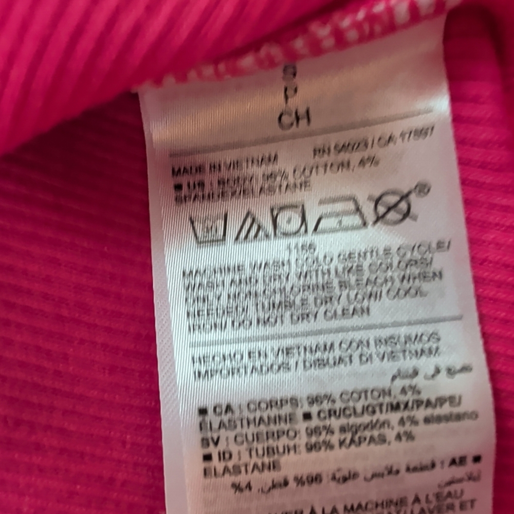 Old Navy Bright Pink Tank Mini Bodycon Dress Size Small New - Picture 5 of 15